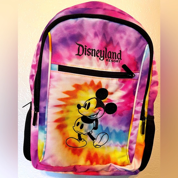 Disney Bags Nwot Disneyland Tie Dye Full Size Backpack Poshmark